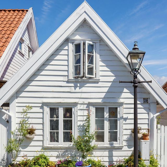 Hvitt sommerhus